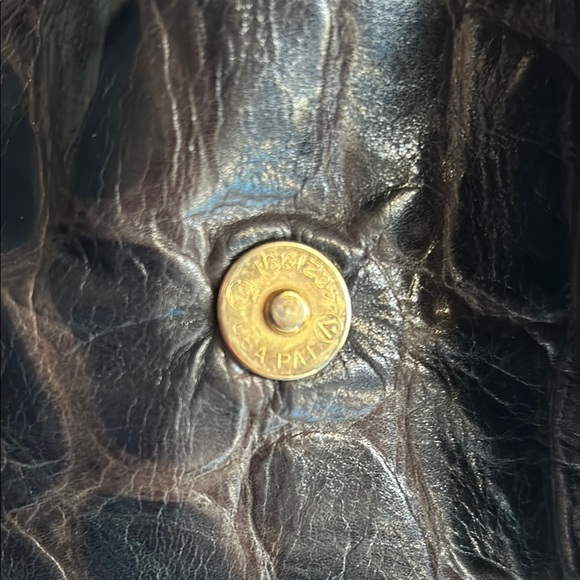 Vintage Claudia Beaded Black Leather Women's Bag - Picture 7 of 15